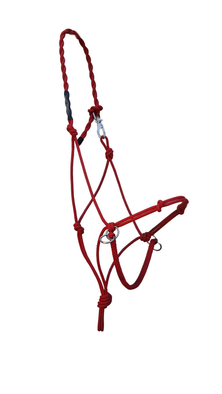 KYAR red bitless bridle combo